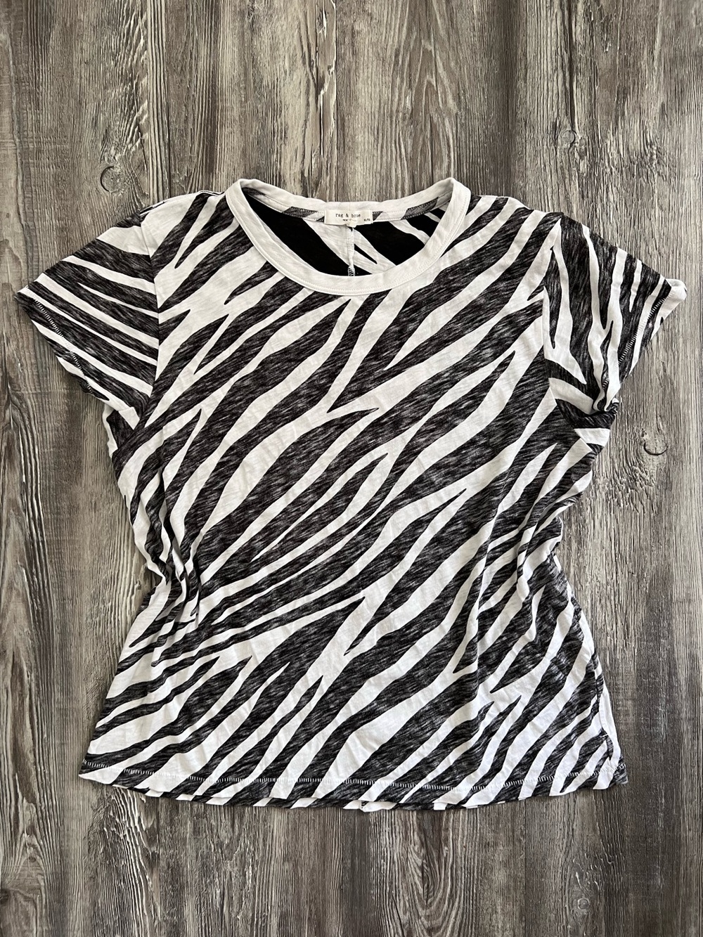 Rag & Bone Zebra Print T-Shirt